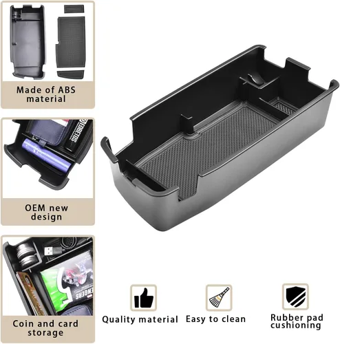 Miniatura 5 de EDBETOS Bandeja Organizador de Consola Central Compatible con Chevy Bolt EUV Bolt EV Accesorios 2022-2023 Almacenamiento Interior Secundario