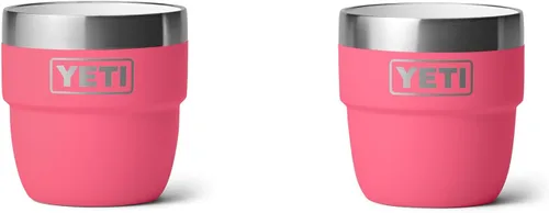 Miniatura 23 de YETI Rambler - Vaso apilable de 4 onzas, acero inoxidable, taza de café/espresso aislada al vacío, 2 unidades Azul marino