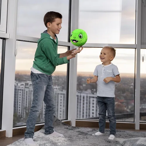 Miniatura 7 de Silent - Balón de fútbol para interiores tamaño 3, pelotas de fútbol de felpa súper ligera y suave para niños, niños pequeños de 1-3, 3-8 años