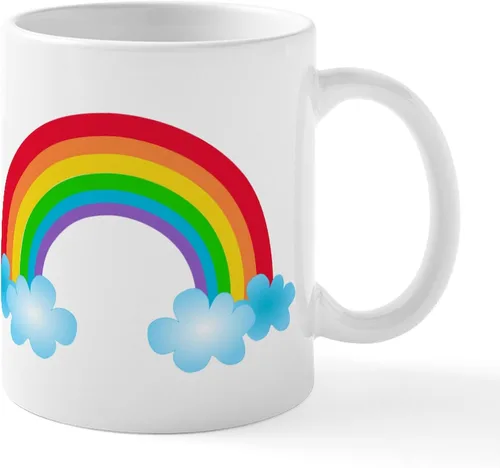 Miniatura 40 de CafePress Jake's Rainbow Shark - Taza de café de cerámica (11 oz)