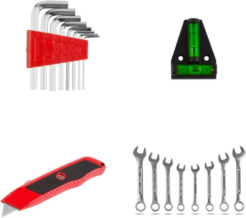 Miniatura 6 de TLGREEN Juego de herramientas de 95 piezas, kit de herramientas, juego de herramientas mecánicas, caja de herramientas portátil con llave ajustable
