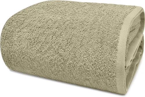 Miniatura 15 de DAN RIVER Paquete de 1 toalla de baño jumbo de 40 x 80 pulgadas, toallas de baño extragrandes de secado rápido para baño, toallas suaves y Verde
