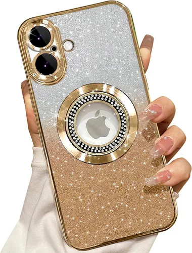Miniatura 109 de Misscase Funda magnética con purpurina para iPhone 11 compatible con MagSafe, protección completa, delgada, a prueba de golpes, antiarañazos