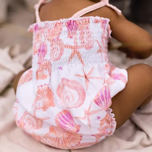 Miniatura 26 de Burt's Bees Baby Mameluco para bebé, 100% algodón orgánico, traje corto de una pieza para niñas recién nacidas a 24 meses