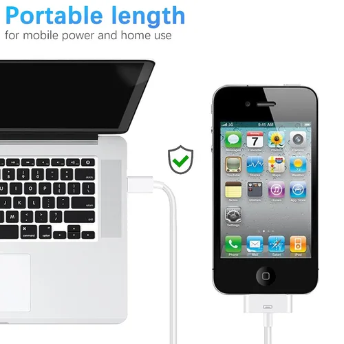 Miniatura 3 de Cable adaptador de 30 pines a USB C para iPhone, iPad, iPod, cable de datos de nueva generación, cable de carga de USB C a conector de base