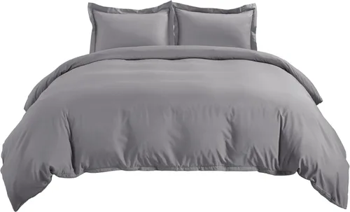 Miniatura 4 de Bedsure Funda de edredón tamaño King: juego de ropa de cama suave de doble cepillado para niños y adultos, cierre de cremallera, 3 piezas, incluye 1
