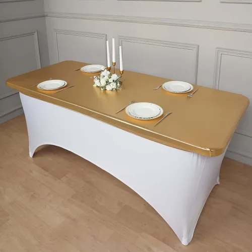 Miniatura 9 de Efavormart - Mantel para banquetes de elastano elástico de 4 pies, color negro