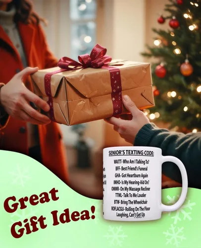 Miniatura 2 de ThisWear Jubilación Taza de café de cerámica con código de texto para personas mayores de 11 onzas, color blanco