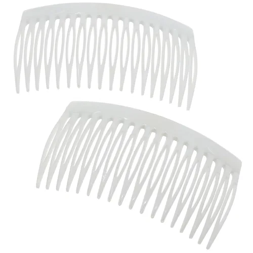 Miniatura 16 de Camila Paris CP3109 - Peine lateral francés para el cabello, pequeño, curvado, beige, con torsión francesa, decorativo, pinzas de sujeción fuerte