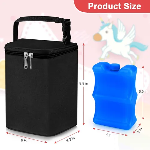 Miniatura 8 de Bolsa de refrigeración de leche materna Accmor con paquete de hielo, bolsas de enfriamiento para biberones, bolsas de enfriador de biberones