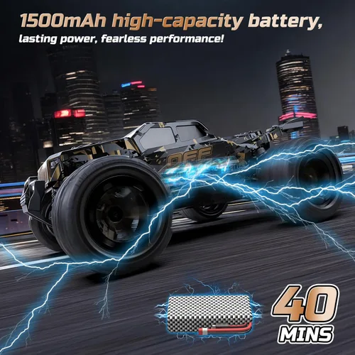 Miniatura 6 de DEERC 9309E - Coches RC todoterreno rápidos para adultos 40KPH, camioneta monstruo de control remoto todoterreno eléctrico 4WD, coche de alta