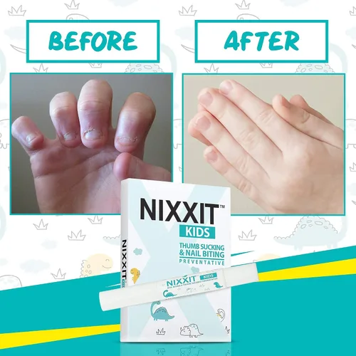 Miniatura 3 de NIXXIT Tratamiento para morder uñas para niños, deja de chupar el pulgar para niños, niños pequeños, niños, bolígrafo de esmalte de uñas sin