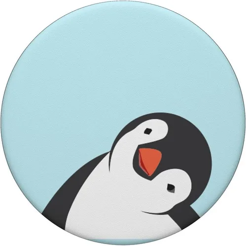 Miniatura 3 de Lindo Pingüino Cara Azul Regalos Para Pingüinos Amante PopSockets Swappable PopGrip