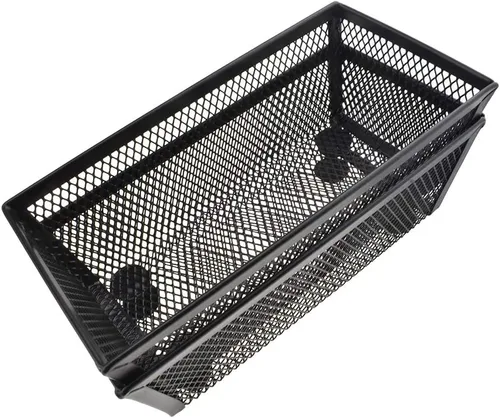 Miniatura 23 de HAHIYO Soporte de malla apilable con clip de 2.2 pulgadas de altura, paquete de 2 contenedores resistentes para clips de papel negro para cajón