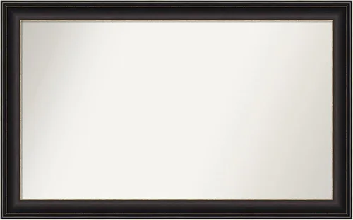 Miniatura 69 de Amanti Art Espejo de baño de bronce para sobre el fregadero, 24 x 24 pulgadas, espejo cuadrado de bronce Lara para tocador, marco de madera