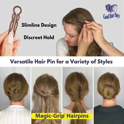 Miniatura 5 de Good Hair Days Juego de 10 horquillas Magic-Grip - Negro