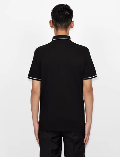 Miniatura 4 de Armani Exchange Polo con logotipo bordado para hombre