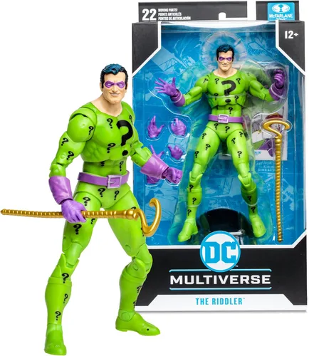 Miniatura 8 de McFarlane Toys - DC Multiverse The Riddler (DC Classic) Figura de acción de 7 pulgadas