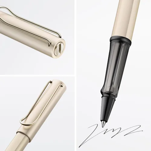 Miniatura 3 de LAMY Lx Palladium Rollerball Pen - Bolígrafo ligero con agarre transparente y ergonómico y ancho de línea M - cuerpo de aluminio anodizado - incluye