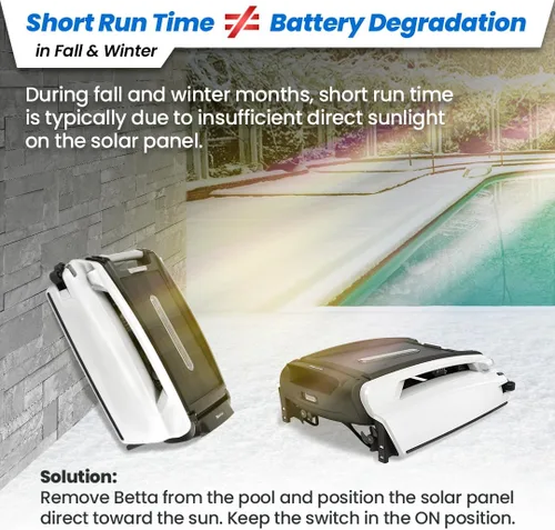Miniatura 8 de Betta SE Limpiador robótico automático para piscina con energía solar y superficie espumadora con batería de limpieza continua 24/7 y motores Blanco