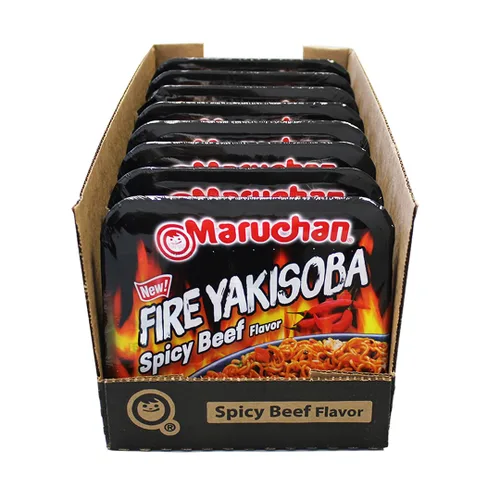 Maruchan Yakisoba Fire sabor a carne picante, 3.99 onzas (paquete de 8)