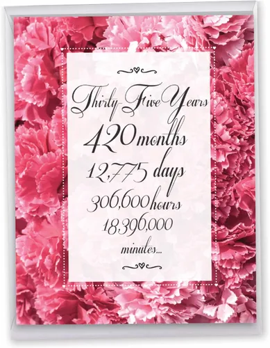 Miniatura 15 de NobleWorks - Tarjeta de felicitación de 30 aniversario con sobre de 8.5 x 11 pulgadas para hombres, mujeres - Jumbo 30 años de matrimonio - Big 30