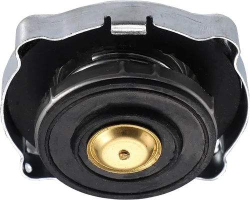 Miniatura 3 de Unifizz Tapa de recuperación de depósito de refrigerante del radiador 6L8617 Cubierta de tono plateado de acero inoxidable para oruga