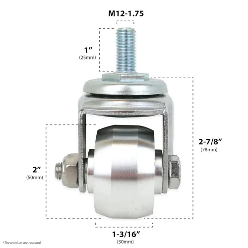 Miniatura 2 de Ruedas de aluminio de repuesto para gatos de piso de 3 toneladas (juego de 2 piezas)