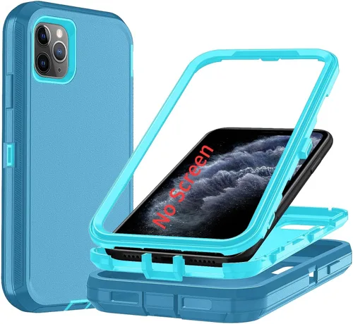 Miniatura 48 de Funda para iPhone X/i Phone Xs, 3 capas duradera funda de teléfono resistente protección para teléfono, a prueba de golpes a prueba de caídas a Negro