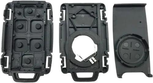 Miniatura 5 de 2 fundas de repuesto para llavero de entrada sin llave para Chevrolet Chevy Silverado Colorado/GMC Sierra Canyon 2014 2015 2016 2017 (plateado)