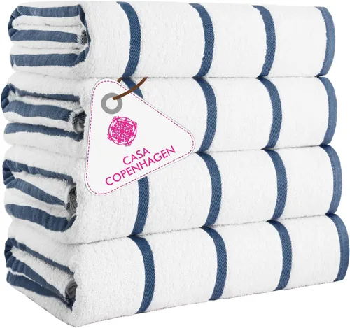 Miniatura 74 de CASA COPENHAGEN Solitaire Juego de 6 toallas - Negro, 600 GSM 2 toallas de baño 2 toallas de mano 2 toallitas, diseñadas en Dinamarca, hechas