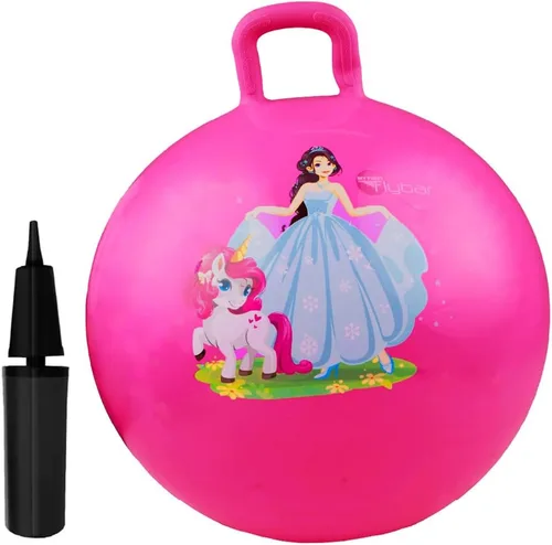 Miniatura 8 de Flybar - Bola saltarina para niños, pelota inflable con asa para jugar en interiores y exteriores, incluye bomba, juguete de pelota saltarina
