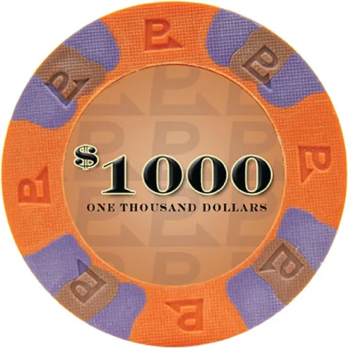 Miniatura 4 de NexGen Pro Classic Poker Chips 10-6000: sensación auténtica de casino de 0.32 oz con diseño tricolor y molde texturizado, paquete de 50