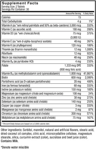 Miniatura 6 de Celebrate Vitamins - Masticables multicompletos, 60 mg de hierro, multivitamínico bariátrico diario para pacientes con gastrectomía de manga