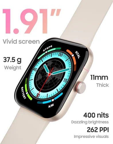 Miniatura 5 de TOOBUR Reloj inteligente para mujer, Alexa integrado, responder/hacer llamadas, reloj de fitness con pantalla HD de 1.91 pulgadas, resistente al