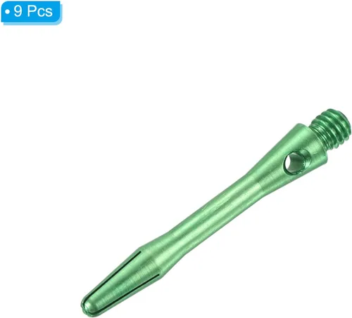 Miniatura 3 de PATIKIL Eje de dardo, rosca mediana 2BA de aluminio Dart Tallos de dardo Accesorios de lanzamiento de montaje para punta de acero Verde