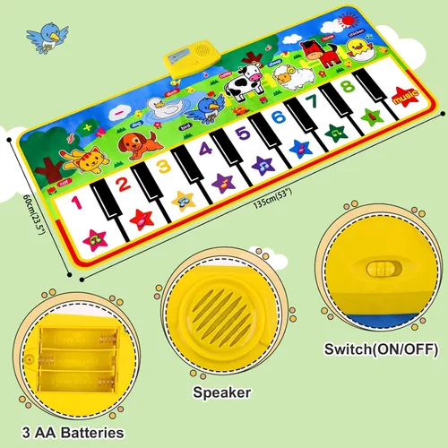 Miniatura 4 de M SANMERSEN - Alfombrilla de piano para niños