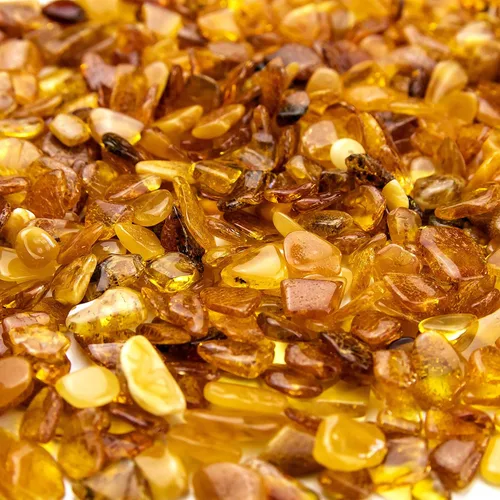 Miniatura 5 de Piedras ámbar pulidas y crudas 100% naturales del Báltico Chips Resina Ambar Piedra para manualidades de joyas y cuentas sueltas (sin agujeros)