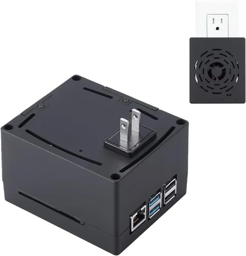 Miniatura 11 de Vilros Raspberry Pi Plug 'n' Pi- A Raspberry Pi Funda y fuente de alimentación Todo en uno Solución (Pi 4, Negro)