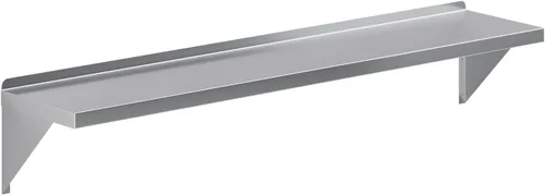 Miniatura 13 de AmGood Estante de pared de acero inoxidable de 18 x 72 pulgadas Estantería de metal para electrodomésticos y equipos Cocina, restaurante