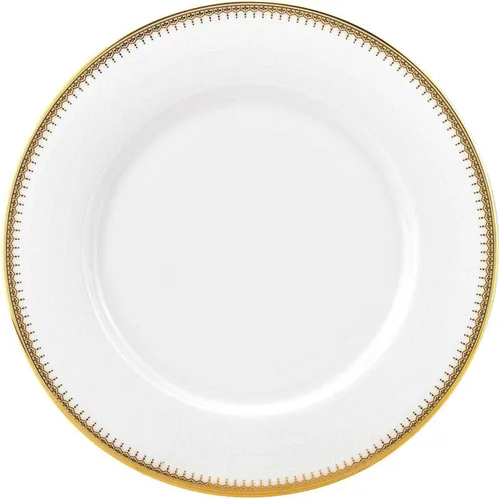 Miniatura 3 de EURO Porcelain Juego de vajilla de 20 piezas para vajilla de porcelana de hueso de lujo chapada en oro de 24 quilates ("Amanda" 5669-20G)