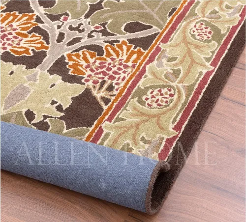 Miniatura 6 de Allen Home Alfombra de Área de Lana - Alfombra Decorativa Tradicional - Alfombras de Área Adecuadas para Sala de Estar, Dormitorio, Comedor - 100%