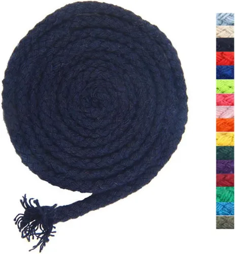 Miniatura 26 de 5 mm * 90 m Cuerda de macramé de algodón natural de 8 hebras para manualidades, hilo para tejer, para colgar en la pared y manualidades DIY (HPK)