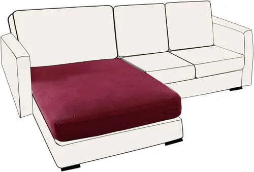 Miniatura 38 de UNBBRRL Fundas de cojín de asiento para sofá, elásticas, funda de cojín individual para sofá, fundas de cojín para sofá, fundas de héroe protegen