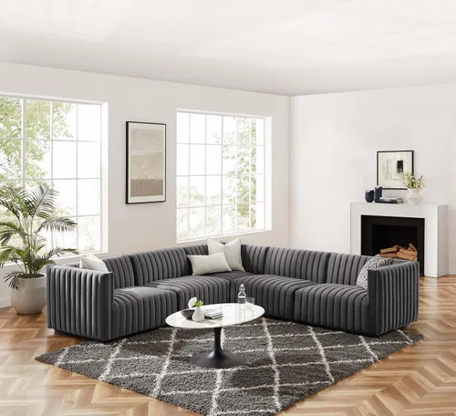Miniatura 97 de Modway Conjure Seccional, Oro Negro