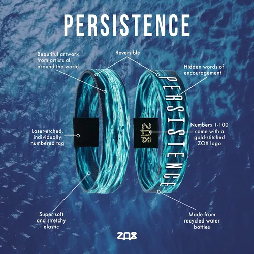 Miniatura 2 de ZOX Pulseras banda elástica con afirmaciones motivacionales y hermosas obras de arte, gran regalo para hombres y mujeres de todas las edades