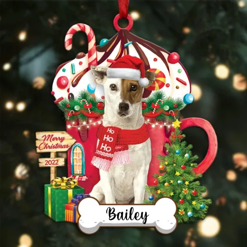 Miniatura 98 de Amantes de los perros de Navidad – Navidad de perros disponibles para muchos perros Shi Tzu – Adorno con forma personalizada, adorno de Navidad