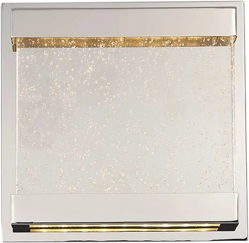Miniatura 4 de WAC Lighting dweLED, aplique de pared LED cuadrado mítico 3000K en níquel pulido