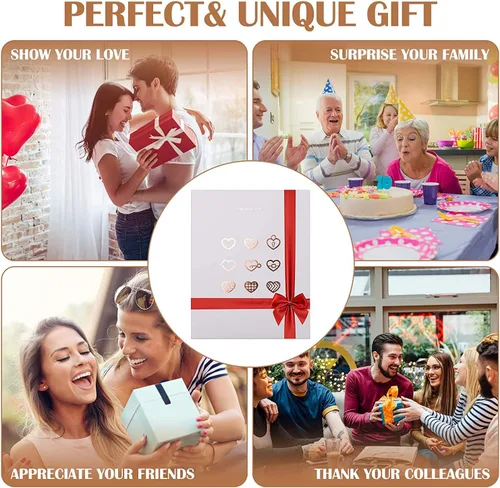 Miniatura 6 de Agenda personalizada con cerradura y llave para niñas, tamaño B6 de 5.3 x 7 pulgadas, 290 páginas con bordes dorados, cierre de corazón dorado