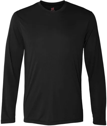 Miniatura 2 de Hanes - Camiseta de manga larga para hombre, Cool Dri, UPF 50+ (paquete de 2)